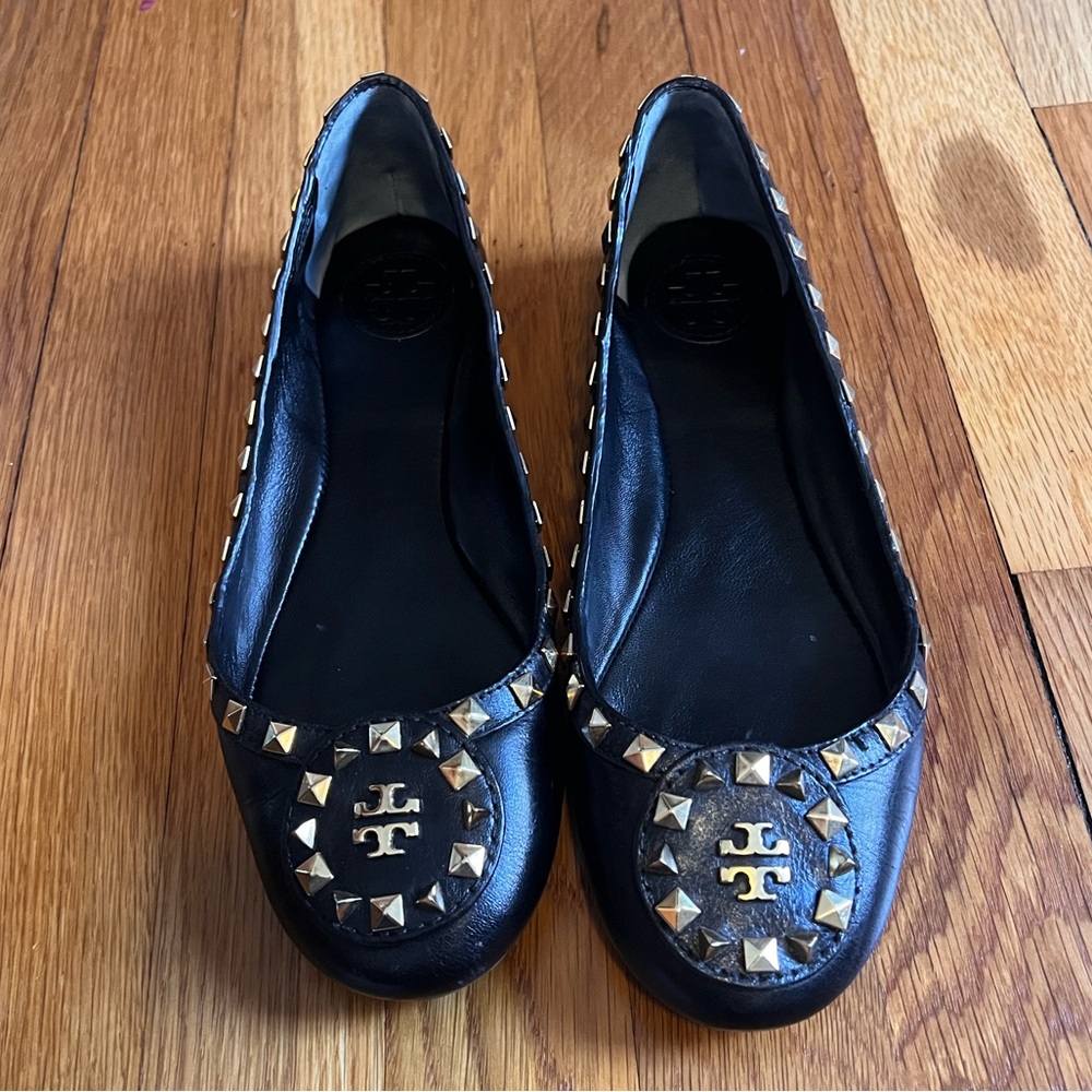 Tory Burch Studded Dale Ballerina Flats, size 8